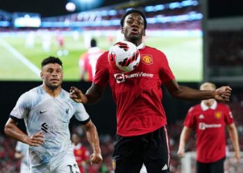 Anthony Elanga de Manchester United photographié le 12 juillet 2022