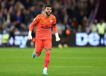 Le gardien de Brentford David Raya photographié le 30 décembre 2022