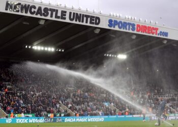 Vue générale du parc St James de Newcastle United prise en avril 2018