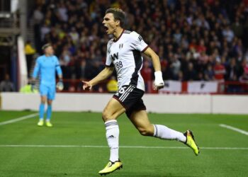 Joao Palhinha célèbre le but de Fulham le 16 septembre 2022