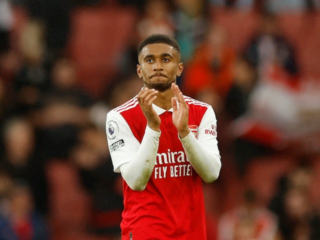 L'attaquant d'Arsenal Reiss Nelson photographié en octobre 2022