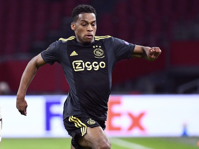 Le défenseur de l'Ajax Jurrien Timber photographié en avril 2021