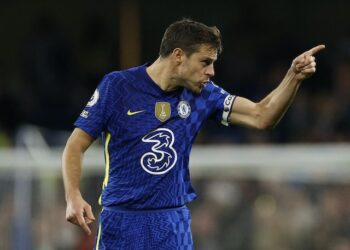 Cesar Azpilicueta de Chelsea réagit après le match du 20 avril 2022