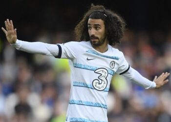 Marc Cucurella en action pour Chelsea le 6 août 2022
