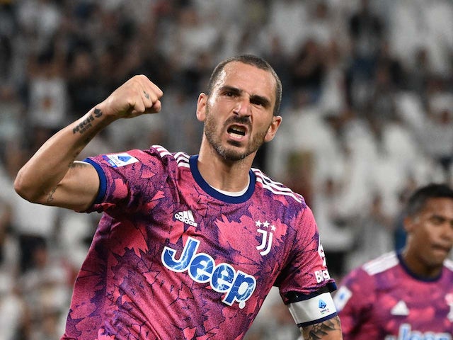 Leonardo Bonucci célèbre le but de la Juventus le 11 septembre 2022