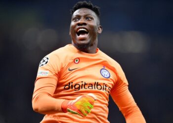 Andre Onana en action pour l'Inter Milan le 4 octobre 2022