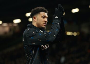 L'attaquant de Manchester United Jadon Sancho le 1er février 2023