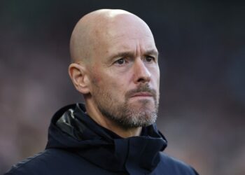 L'entraîneur de Manchester United, Erik ten Hag, avant le match du 4 mai 2023