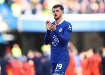 Mason Mount en action pour Chelsea le 15 avril 2023