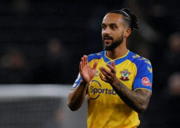 Theo Walcott de Southampton photographié le 9 février 2022