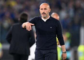L'entraîneur de la Fiorentina Vincenzo Italiano le 24 mai 2023