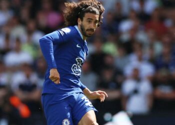 Marc Cucurella en action pour Chelsea le 21 août 2022