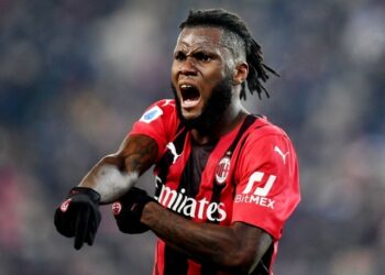 Franck Kessie de l'AC Milan photographié le 11 décembre 2021