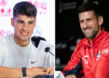Carlos Alcaraz envisage de battre Novak Djokovic