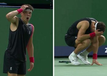 Ben Shelton écrase une raquette de tennis contre sa propre tête mais refuse l’aide médicale