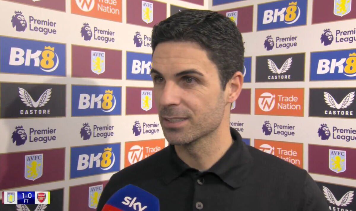 Le patron d’Arsenal, Mikel Arteta, partage un message dans le vestiaire après la défaite d’Aston Villa | Football | sport
