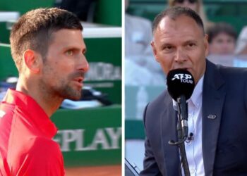 Novak Djokovic crie « ferme ta gueule » au spectateur alors que l’arbitre est obligé d’intervenir