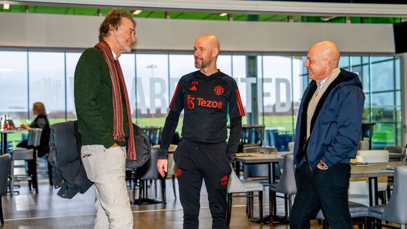 Sir Jim Ratcliffe et Sir Dave Brailsford rencontrent Erik ten Hag.