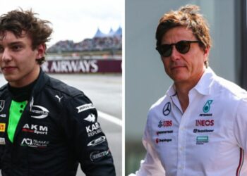 Toto Wolff a partagé un moment d’émotion avec Kimi Antonelli lors de la victoire de Lewis Hamilton