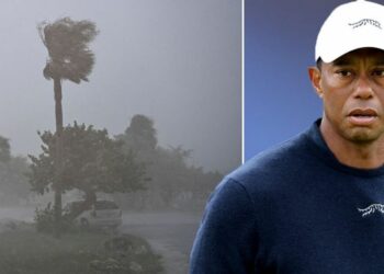 Tiger Woods « s’envole » de l’ouragan alors que la maison de McIlroy est « en danger »