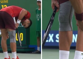 Novak Djokovic fait face à une nouvelle peur de blessure après s’être blessé à la jambe au Masters de Shanghai