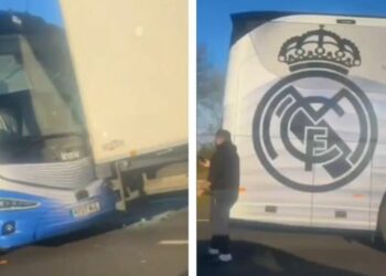 Un bus du Real Madrid s'écrase sur l'autoroute M40 après la défaite de Liverpool | Football | Sport
