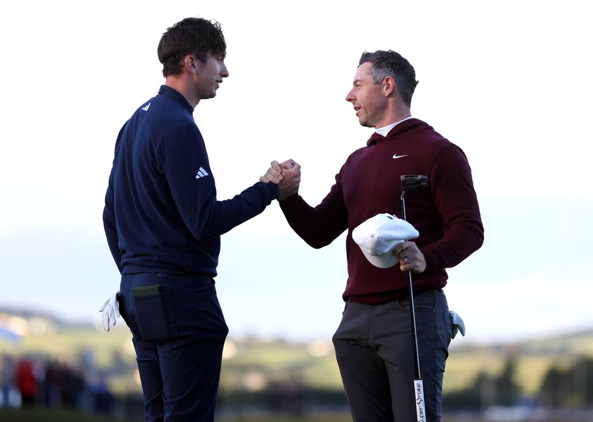 Tom McKibbin et Rory McIlroy