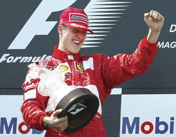 Schumacher célébrant