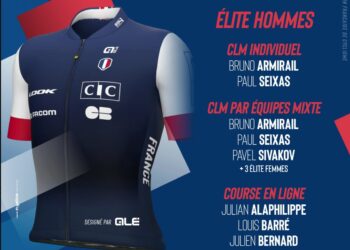 La sélection Française pour les Championnats du Monde 2025 au Rwanda avec Paul Seixas et Julian Alaphilippe