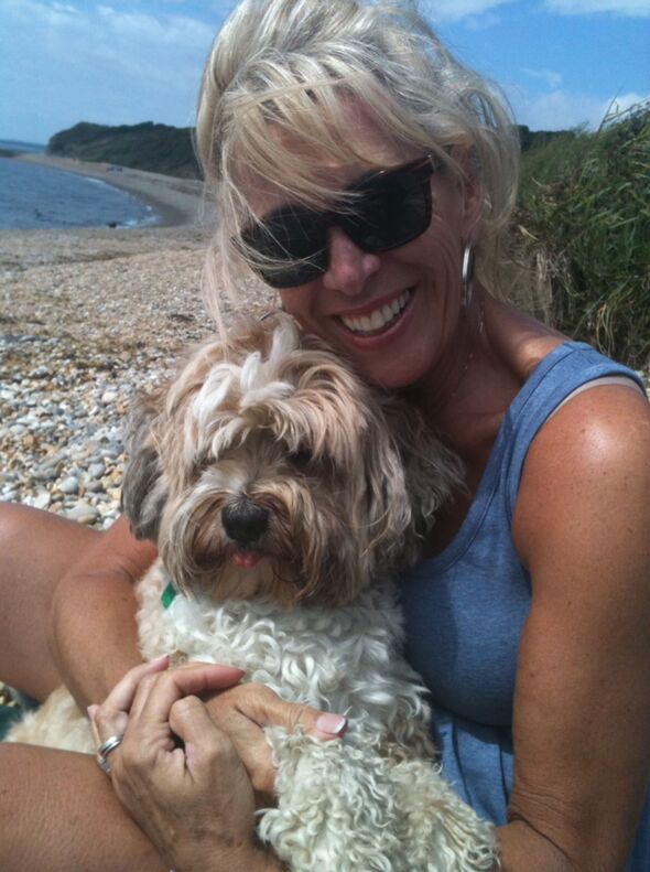 Carole et son chien Murphy