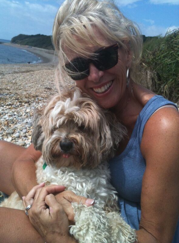 Carole avec chien Murhpy