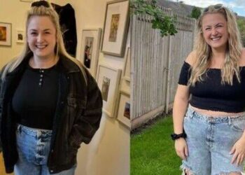 Une femme abandonne 2 tailles de robe à temps pour Noël avec 1 petit changement dans les repas