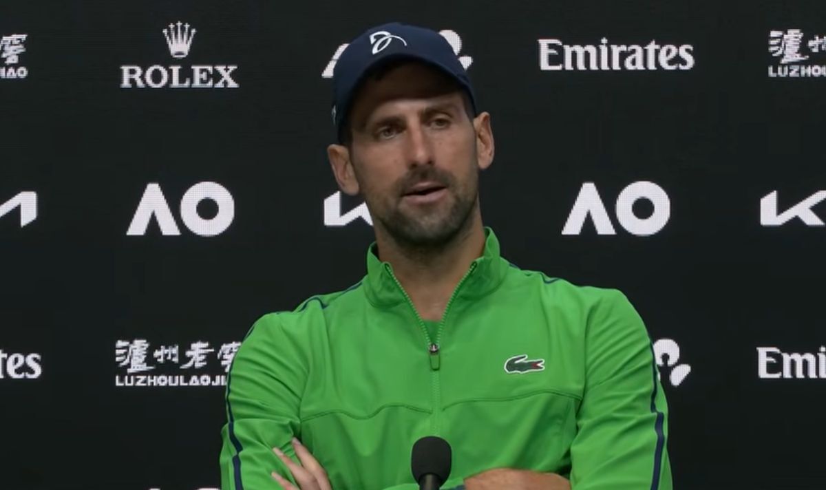 Conférence de presse de l'Open d'Australie de Novak Djokovic