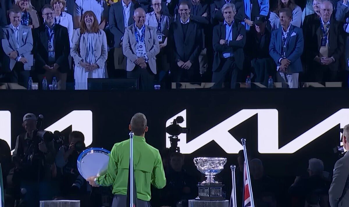 Novak Djokovic prononce son discours