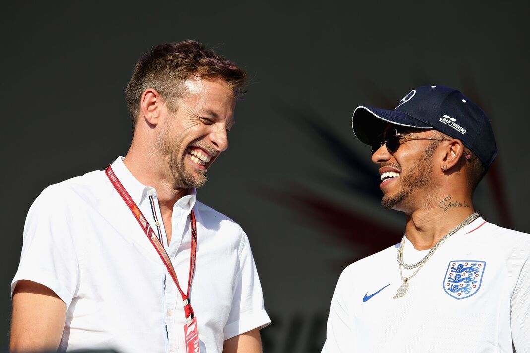 Button et Hamilton au GP F1 de Grande-Bretagne