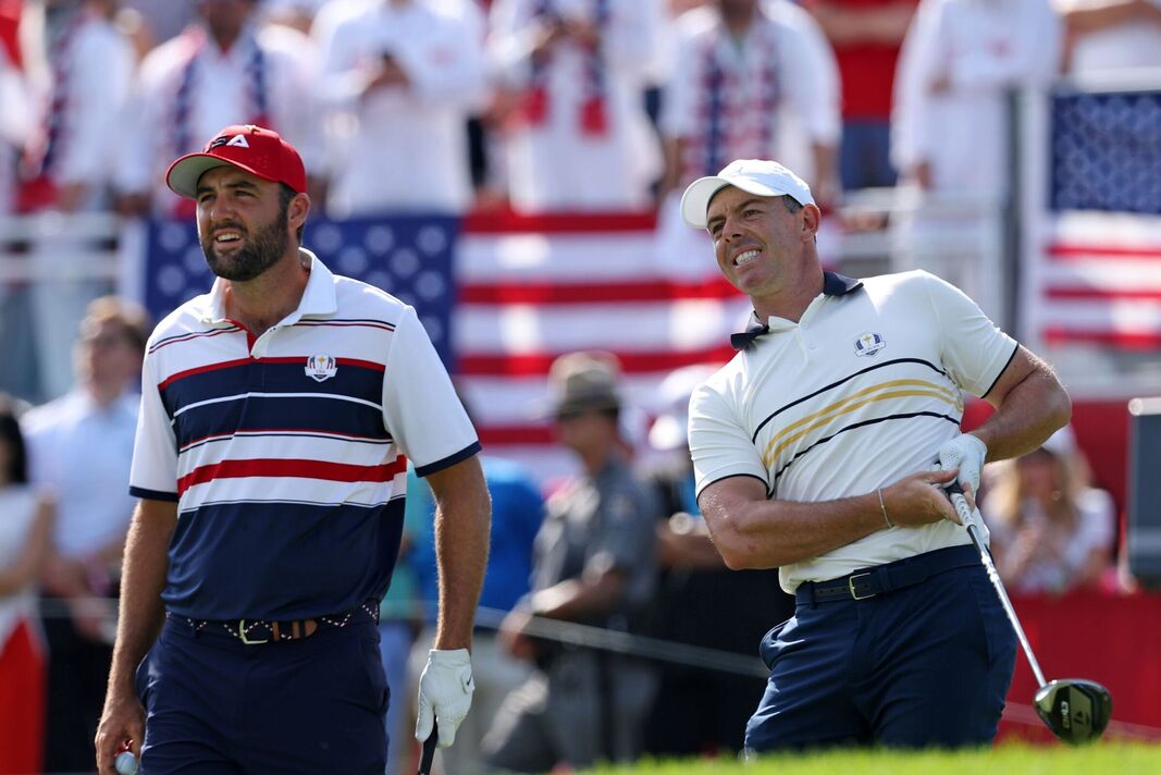 Scottie Scheffler et Rory McIlroy Ryder Cup 2025