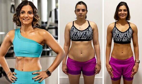 Ritika Langer avant et après la perte de poids. 