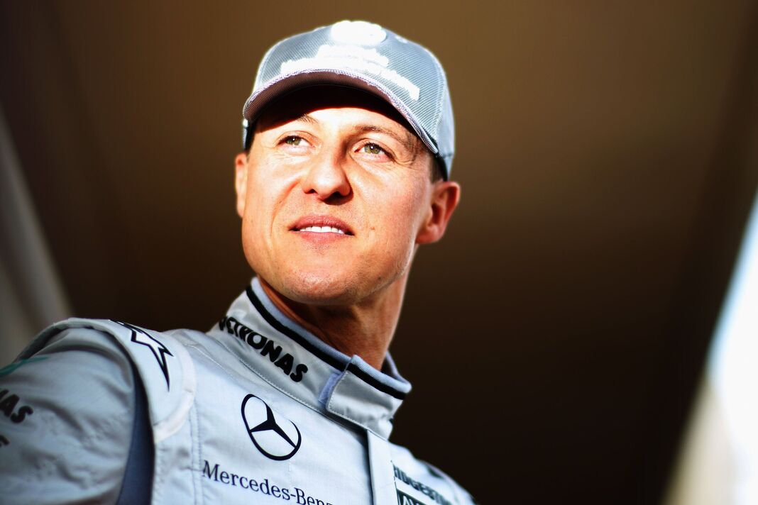 Michael Schumacher en vêtements Mercedes