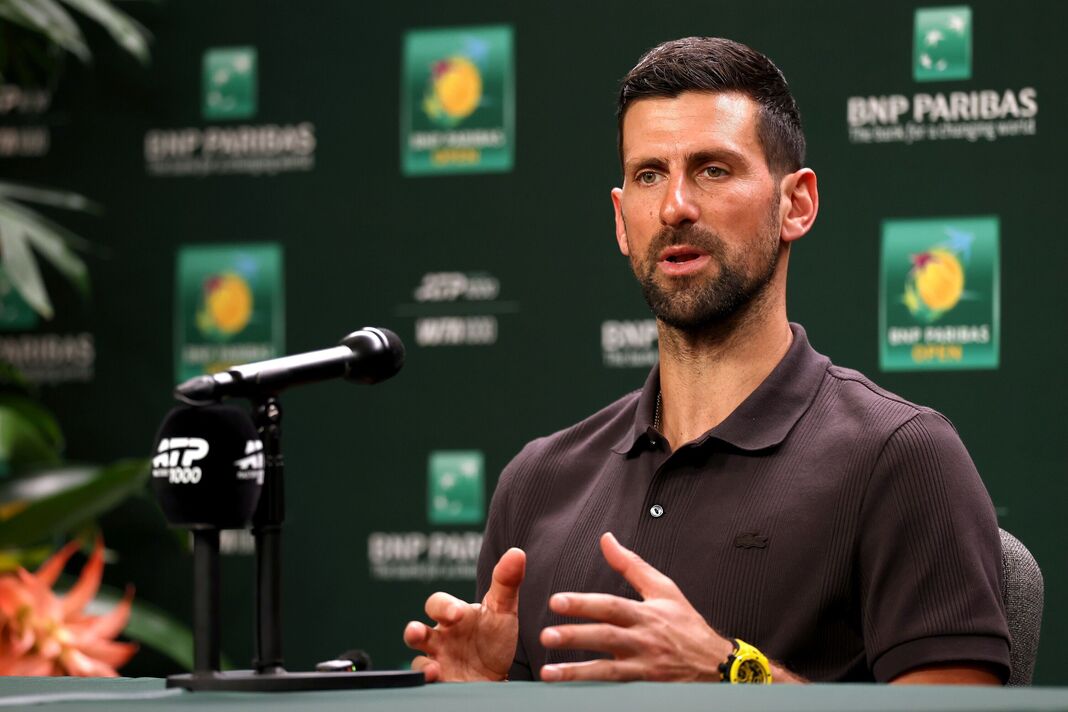 Novak Djokovic Indian Wells BNP Paribas Open 2026 - Jour 1