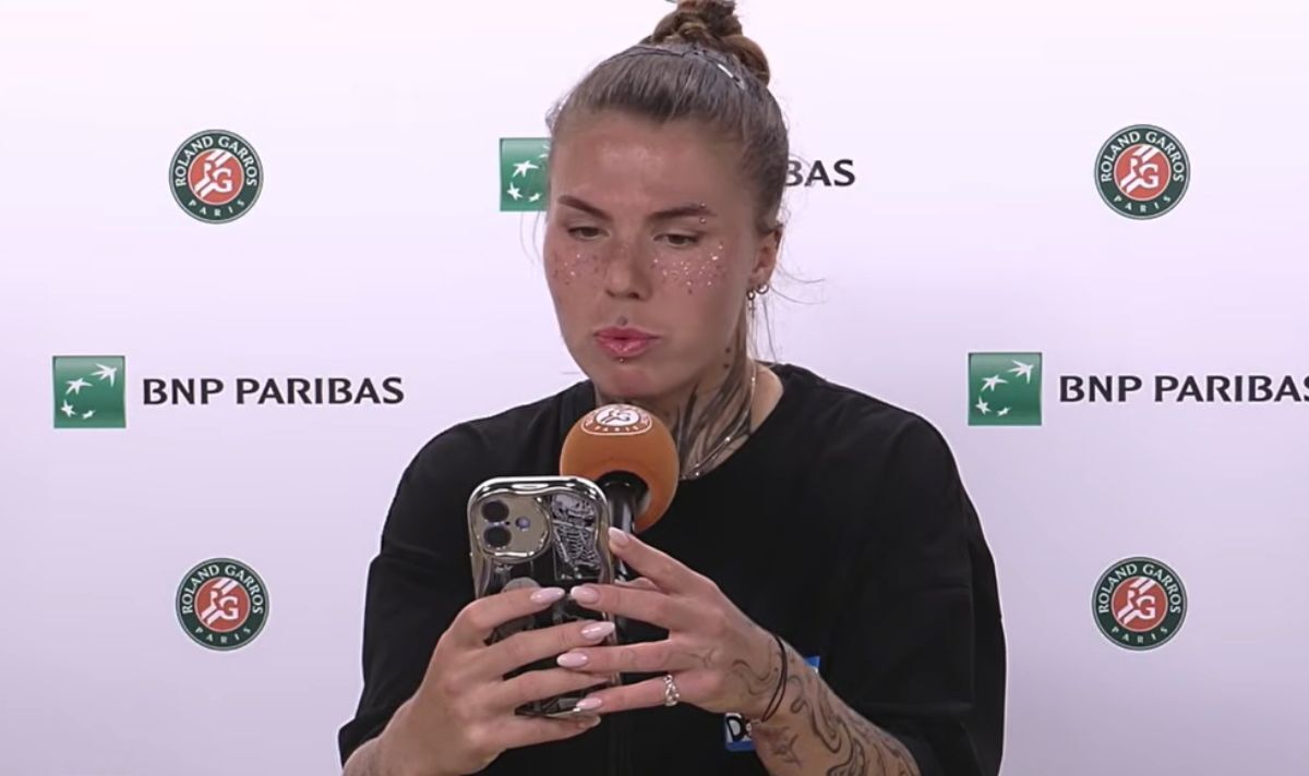 Conférence de presse d'Oleksandra Oliynykova