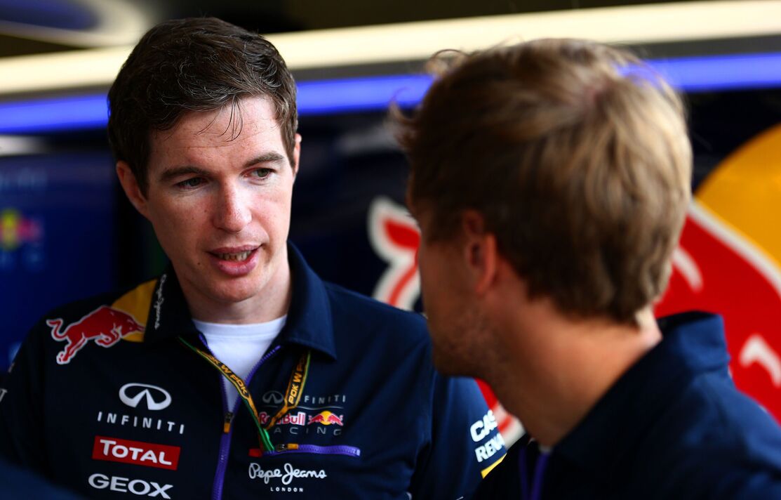 Michael Manning avec Sebastian Vettel