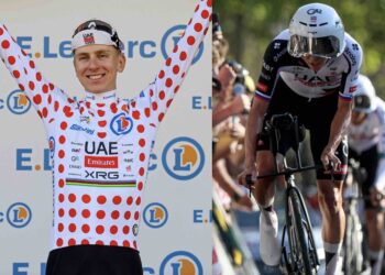 Pogacar premier maillot à pois, meilleur temps dans Montjuïc, le Slovène envoie un message